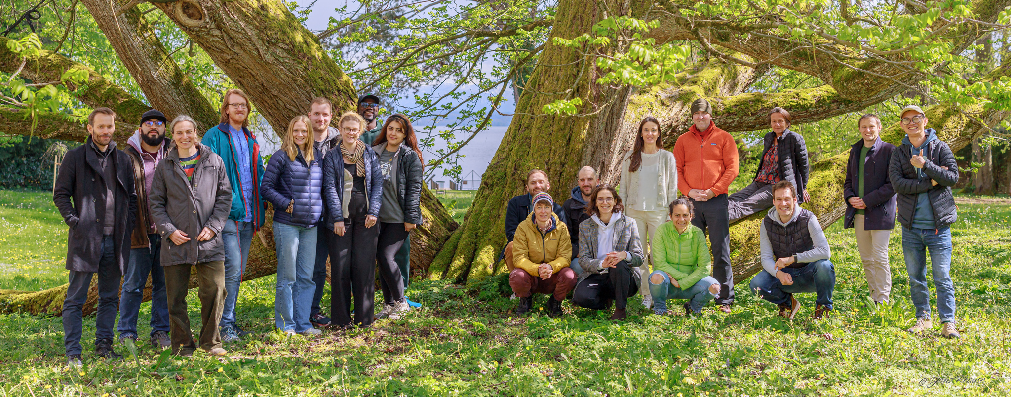 LEMG working group in front of a tree.