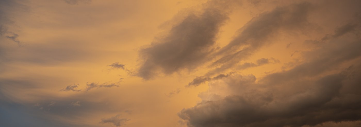 Himmel mit Abendroete