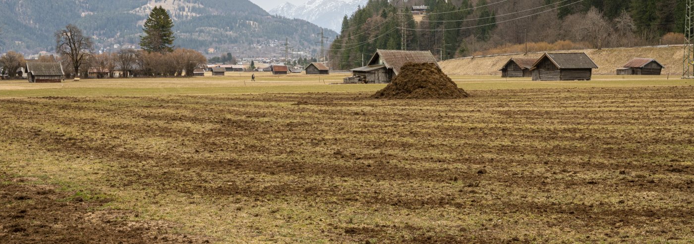 Geduengte Wiese in Garmisch-Partenkirchen